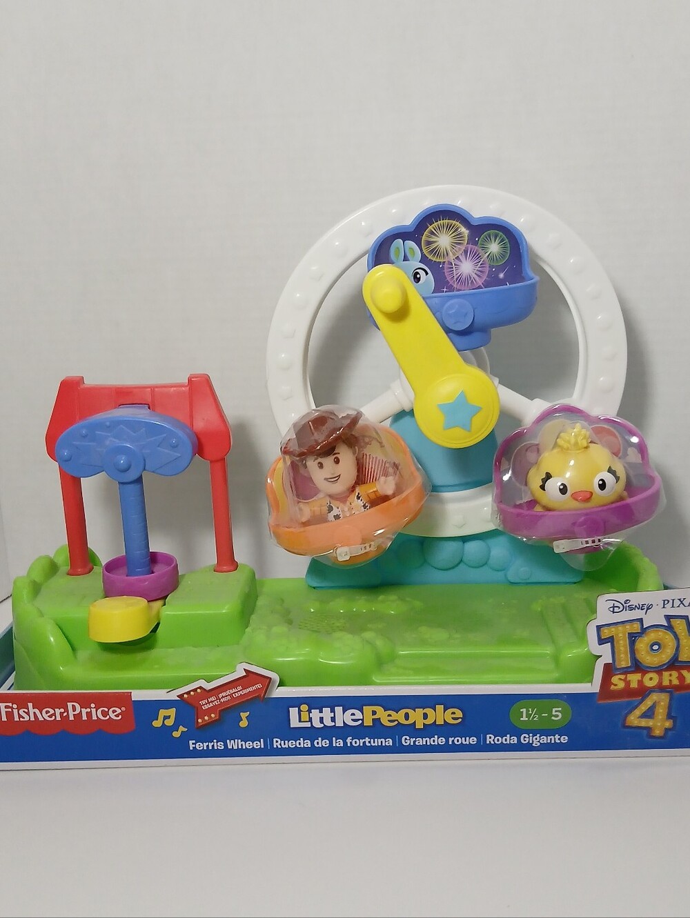 Fisher Price Little People Toy Story 4 Ferris Wheel Musical Woody Ducky NEW 2018